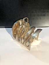 Tiffany Sterling Silver Round Nut Dishes 4 Coasters & Custom Rack - No Monograms