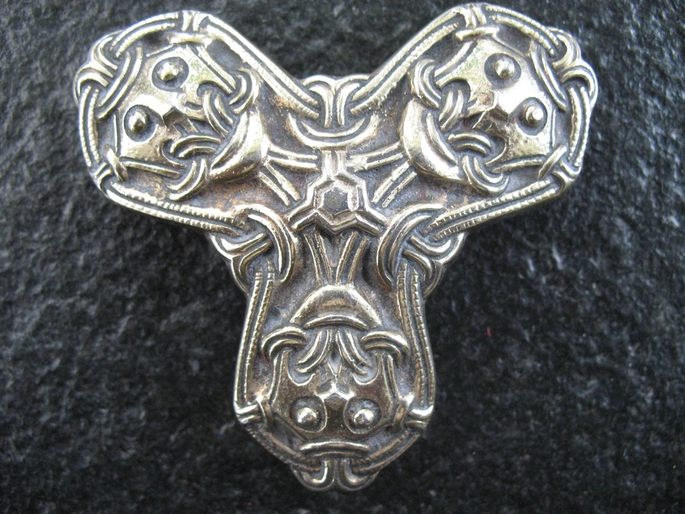 Anhänger oder Brosche Silber 925 David Andersen Norwegen Wikinger SAGA sehr groß - Bild 3 von 4