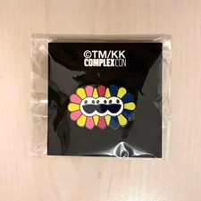 Takashi Murakami Kiki Kiki TM/KK Collaboration Tri-Color Flower Pin Badge Art