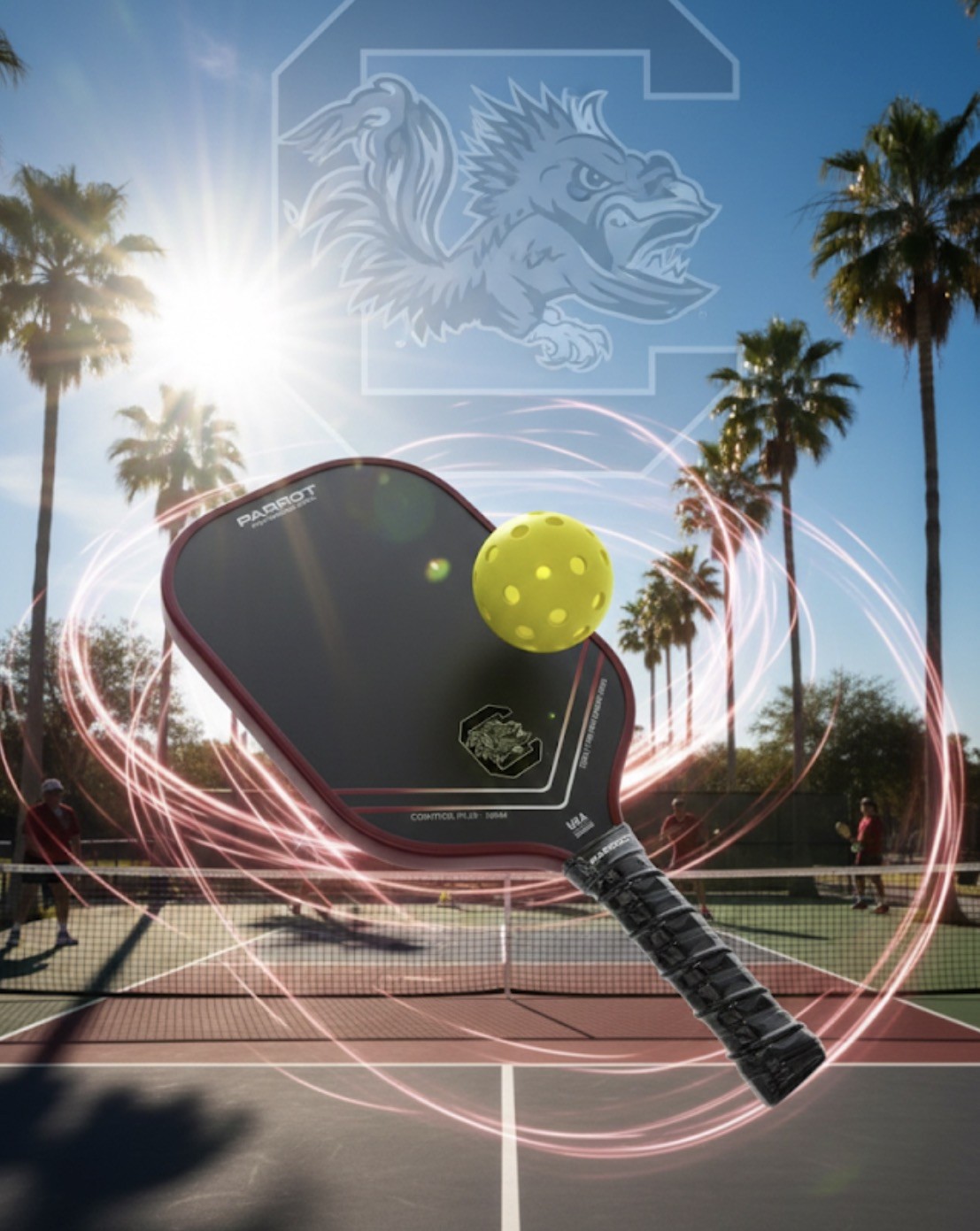 SOUTH CAROLINA GAMECOCKS PERFORMANCE PRO PICKLEBALL LORO PADDLE ORG200$!!!