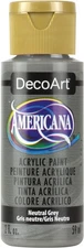 DecoArt Americana Acrylic Paint 2oz-Natural Grey - Opaque