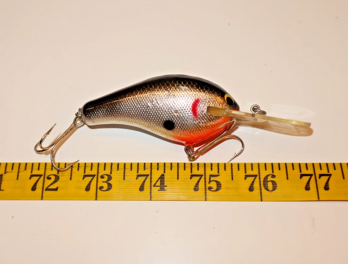 Boîte De Leurres Vintage Bagley Avec 6 Crankbaits Db3 Ts - Bois Made USA