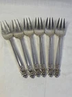 International Royal Danish 6 Sterling Silver Salad Forks No Mono 301.6g