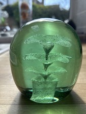 Victorian Green Glass Dump Paperweight
