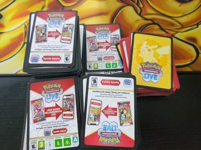 Pokemon TCG Live Online Codes Karten ca. 800 Stück Schwert & Schild bis heute