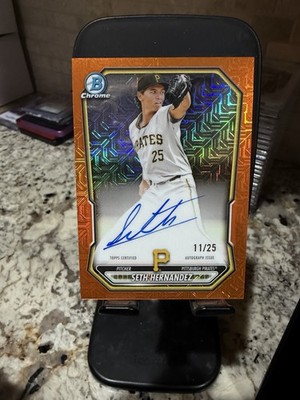 2026 Bowman Seth Hernandez Prospect Mega Autographs Orange Mojo /25 #BMA-SH