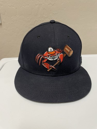 2017 Aberdeen Iron Birds Steamed Crabs MiLB New Era 59Fifty 7 5/8 MUSA RARE! - Picture 1 of 7
