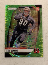 2024 Panini Prizm - Rookies Kris Jenkins #364 Neon Green Pulsar Prizm (RC)