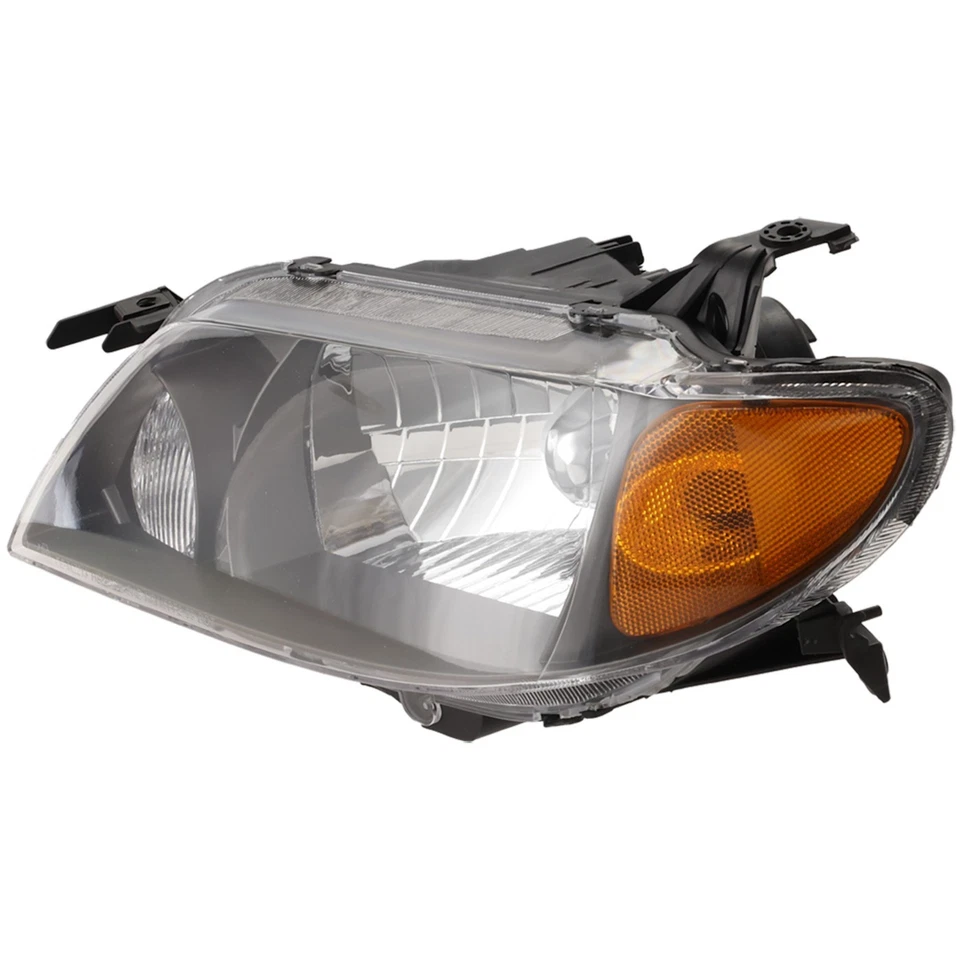 Headlight For 2001 2002 2003 Mazda Protege Left Metal Coat Bezel With Bulb - Image 2 of 4