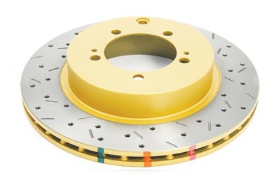 DBA 03-05 Evo 8/9 Rear Drilled & Slotted 4000 Series Rotor
