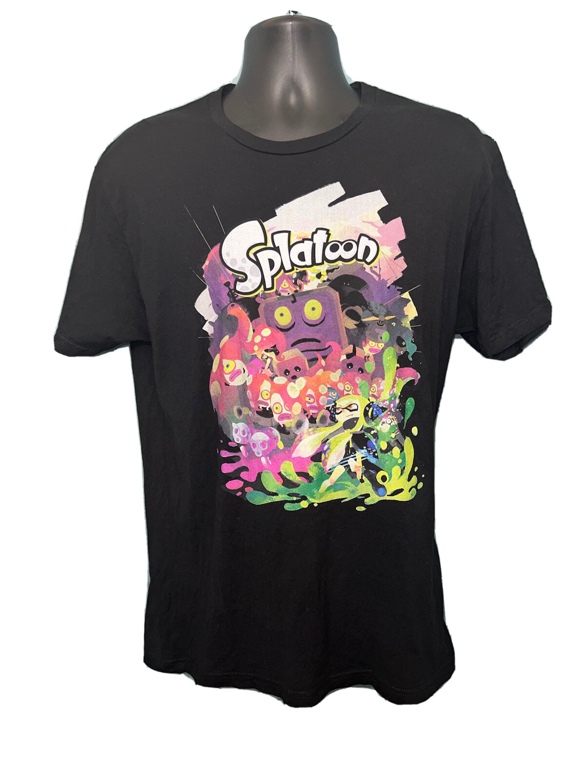 Splatoon Official Nintendo Men's T Shirt Large FOTL B… Gem
