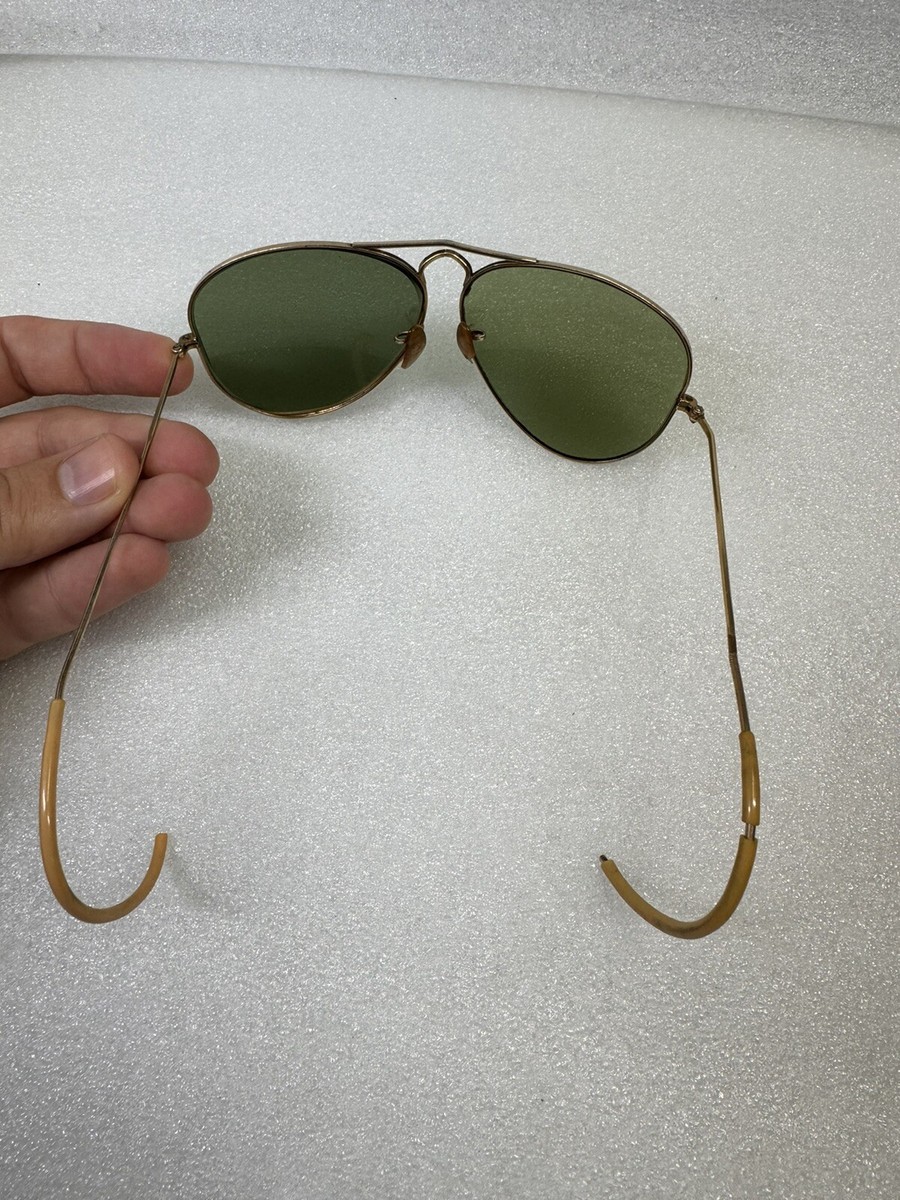 Vintage Original 1950's Ray Ban Aviator Sunglasses 1/10 12K GF S/C
