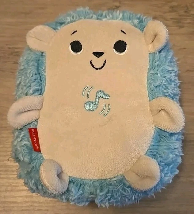 Fisher Price Calming Vibes Hedgehog Soother Vibration and Music Blue Baby  Plush | eBay
