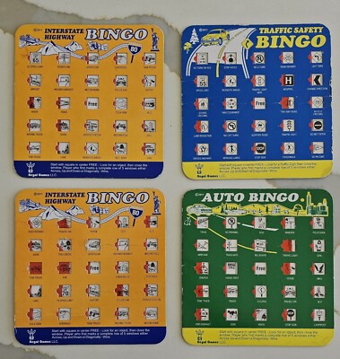 4 Interstate Highway Bingo - Regal Games - Cardboard & Plastic - 2011 