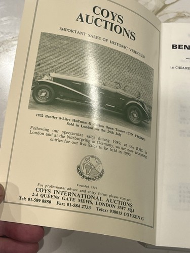Soci Bentley Drivers Club e le loro Bentley 1989 Automobilia / Memorabilia - Foto 3 di 5