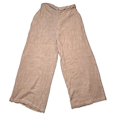 Free People Wide Leg Cotton Pants Women’s XS Tan Laganlook Coastal Beach Neutral