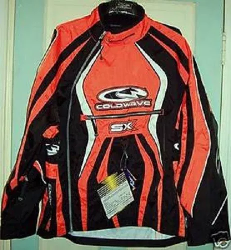 Coldwave Snowmobile Jacket SX Racing Shell Orange Black White