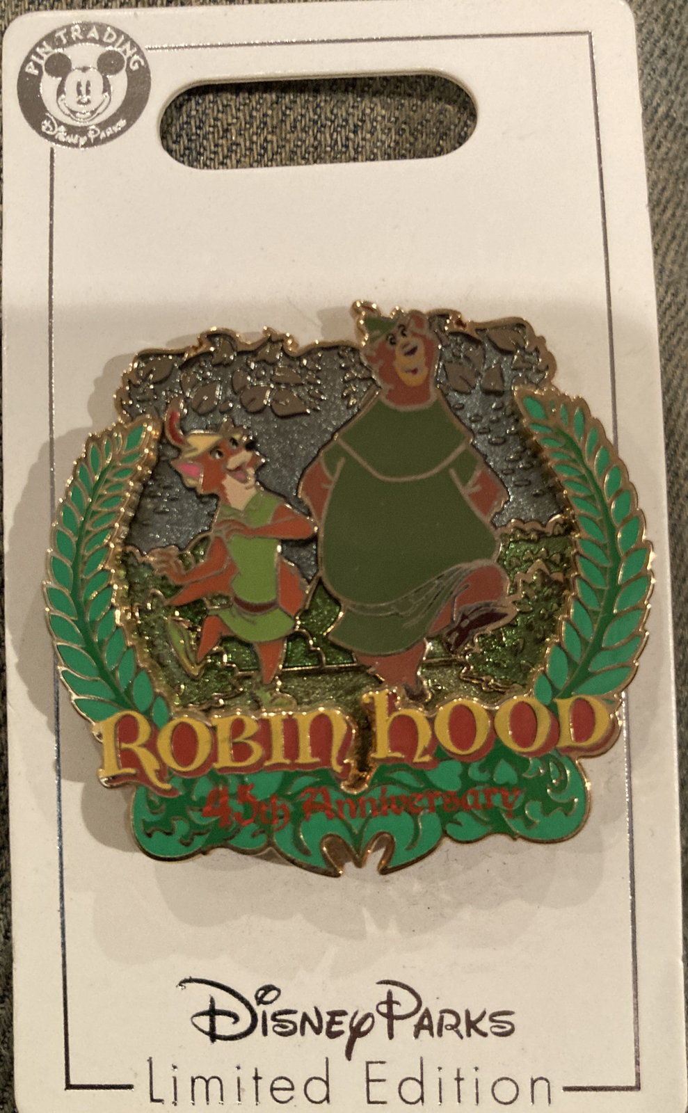 Robin Hood 45th Anniversary Robin Hood and Little John LE Disney Pin 132544 