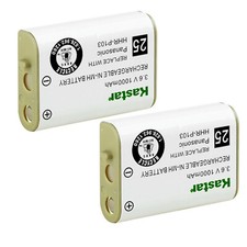 Kastar 3-Pack Battery NI-MH 3.6V 1000mAh For Panasonic HHR-P103 HHR-P103A Type25