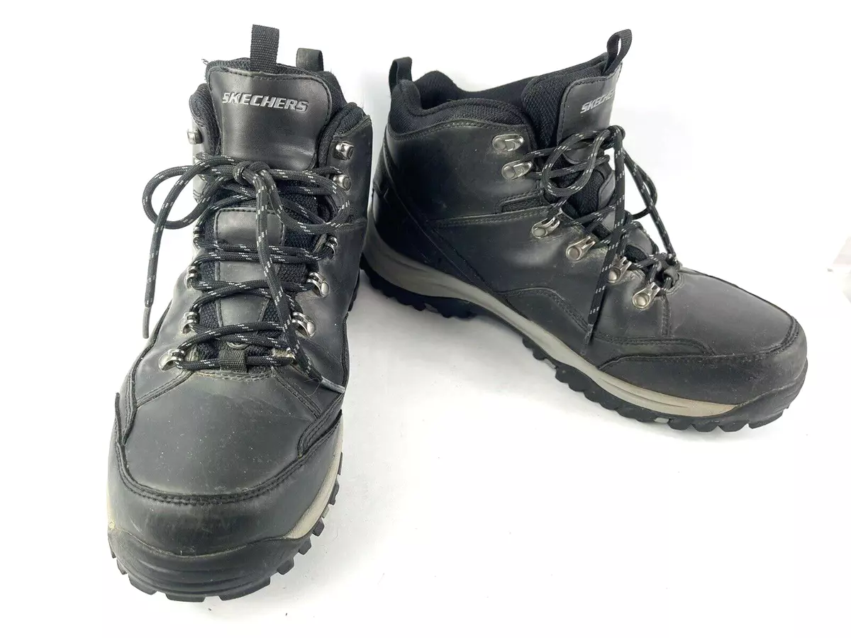 Skechers Men Shoes Black 11.5 Relment Traven Relaxed Hiking Waterproof | eBay