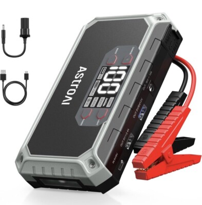 2000A Autobatterie Booster Starthilfe Power Pack, bis 7,0L Gas & 3,0L Diesel