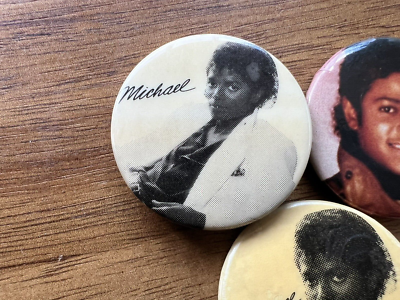 Lot of 5: Vintage 1983-84 Michael Jackson Pins Buttons FREE SHIP