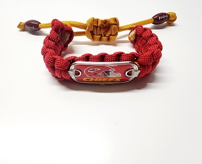 Kansas City Chiefs Adjustable Bracelet Sports Fan Shop Apparel & Souvenir NFL  