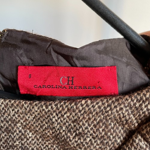 Carolina Herrera Wool Blend Dress Size 6 - Foto 7 di 9
