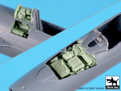 Black Dog 1/48 Top Electronics Detail Set for MiG-21MF 'Fishbed' (Eduard) A48196