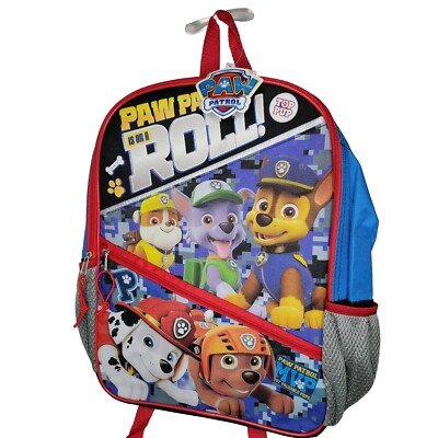 Nickelodeon Paw Patrol 16''  Backpack Blue for Kids, Paw Patrol Book Bag