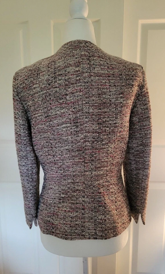 Blazer Mujer Nipon Boutique Multicolor Boucle Talla 4 Muy Buen Estado Foto 3 de 4