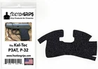 Tractiongrips black embossed rubber gun grip tape overlay for Kel-Tec P3AT, P32