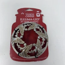 Yankee Candle Silver Gold Metal Angels Illuma-Lid Jar Topper Candle Accessory
