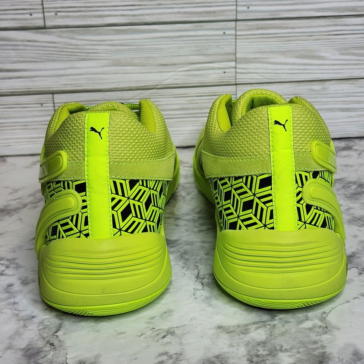 COPY - Mens PUMA TRC BLAZE COURT \'MCM ACID LIME\' PUMA teams up with premium luxury leather goods brand MCM  main image 3