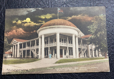 Put-In-Bay, OH ~ Early 1900s Colonial Amusement Building Postcard
