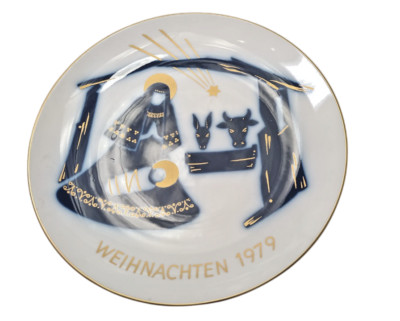 KPM Berlin Porzellan Weihnachtsteller Sammelteller Wandteller 1979