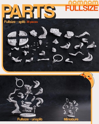 Spring Kitsune | Resin Garage Kit Figure Video Game Fan Art | Nomnom Figures - Picture 4 of 12
