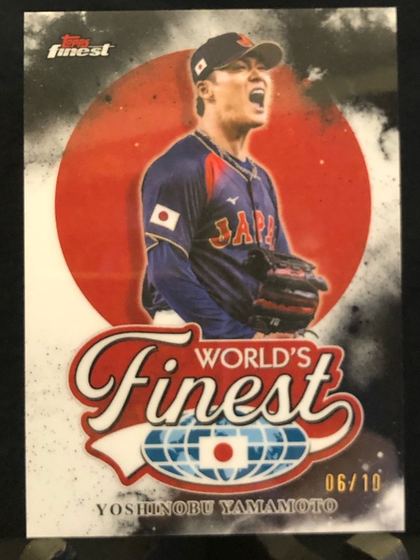 Topps Finest 2026 YOSHINOBU YAMAMOTO World’s Finest 6/10 !!!  #WF-23 WBC Japan