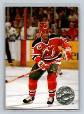 1991-92 Pro Set Platinum #195 Claude Vilgrain New Jersey Devils Hockey Card