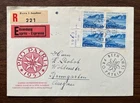 Neat SWITZERLAND 1953 'Pro Patria'  First Day Cover block of Sc# B226