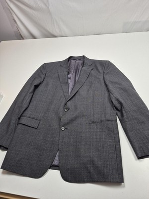 Brooks Brothers Suit Jacket Mens 44 Gray Wool Check 1818 Regent Drago USA