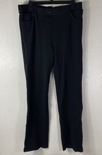 Betabrand Size XL Petite Classic Dress Yoga Pants Faux Pockets Straight Leg Gray