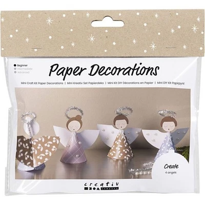 CREATIV COMPANY Mini Kreativ Set Papierdeko Engel Bastelset