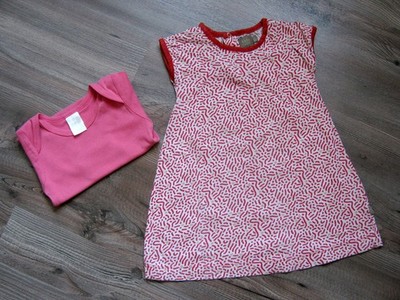 ärmelloses Shirtkleid (KIDSCASE) + passender Body, Gr. 86/92