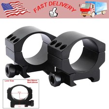 1 Pair 30mm Scope Rings Low Profile Heavy Duty Mount for 20mm Picatinny Rail