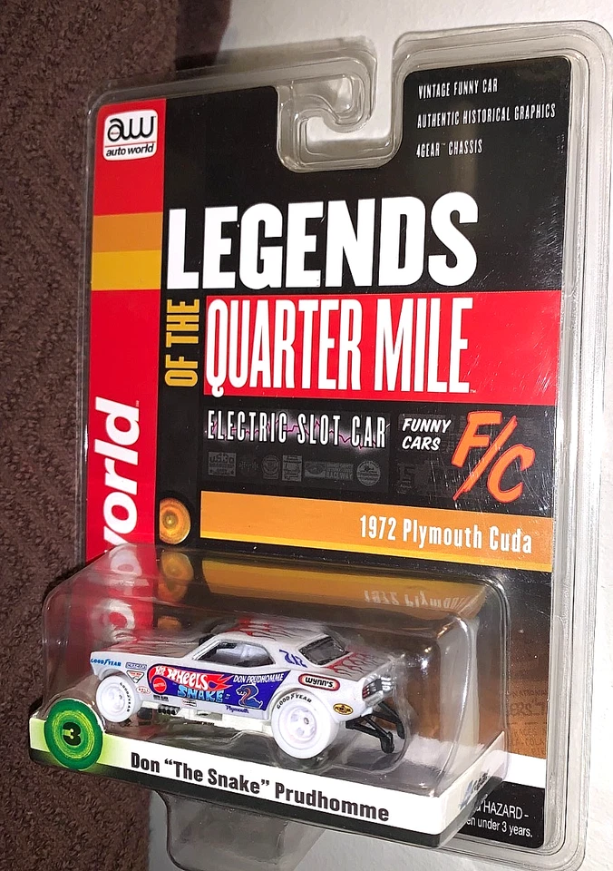DON"SNAKE"PRUDHOMME NHRA FUNNY CAR GOLD STRIKE & WHITE LIGHTNING RARE 2 CAR SET! - Image 3 of 4