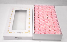 Lot of 50 Faux Roses Pink Scented For Wedding/Event Decor Plastic Flowers