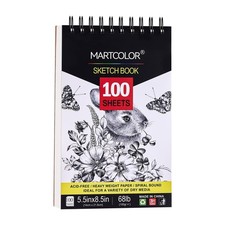 5.5X8.5 Premium Sketch Book Set, 1 Pack, 100 Sheets 68 lb/100gsm Sketchbook...