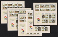 Bermuda WWF Cahow and White-tailed Tropicbird 5 Sheetlets 2001 MNH SG#MS856