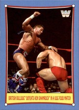 British Bulldog Ken Shamrock 2017 Topps WWE Heritage SummerSlam Matches Card #4